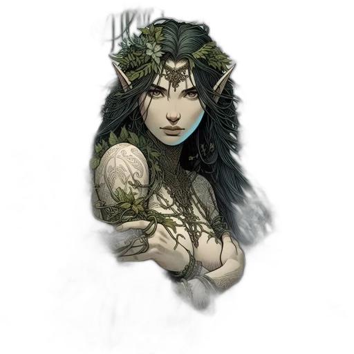 jewelry, mask, crown, staff transparent PNG cut-out
