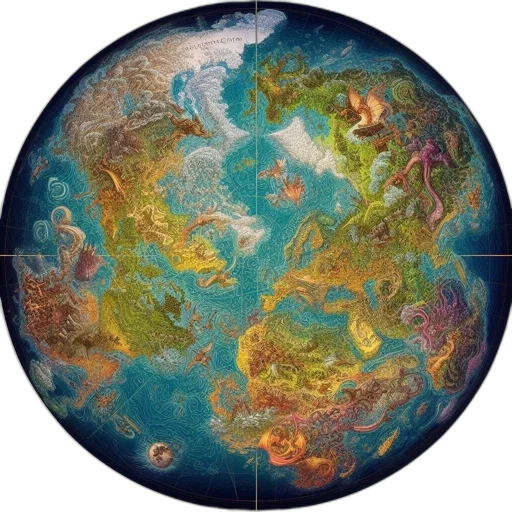 concept art, fantasy art, outer space, vivid transparent PNG cut-out