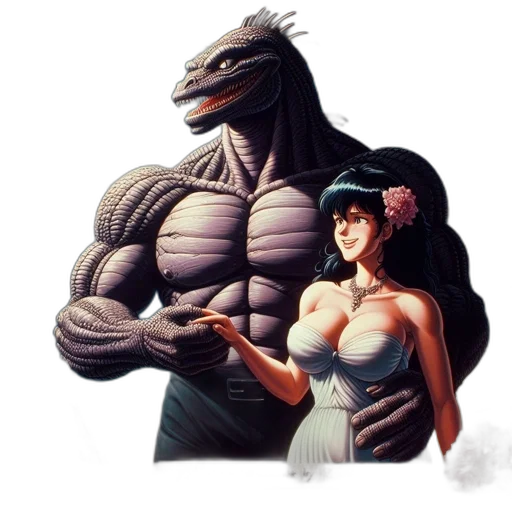 dress, creature, dragon, robot transparent PNG cut-out
