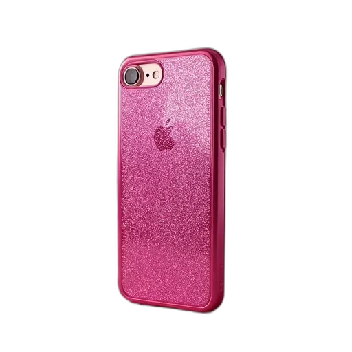 pink, glitter, iphone, case transparent PNG cut-out