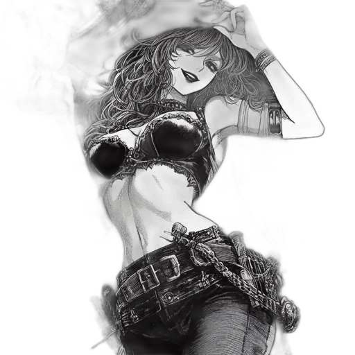 comic book art, fantasy art, concept art, cartoon transparent PNG cut-out