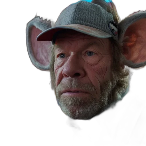 hat, animal, face, creature transparent PNG cut-out