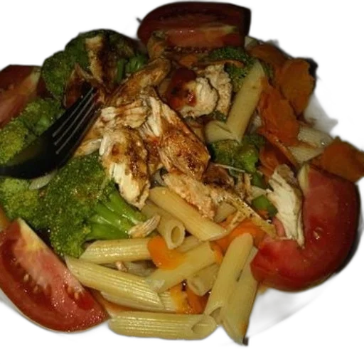food, plate, pasta, salad transparent PNG cut-out