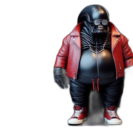 jacket, robot, creature, concept art transparent PNG cut-out