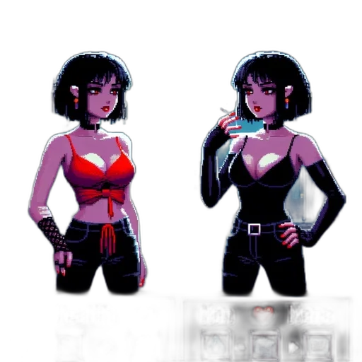 jacket, concept art, comic book art, pixel art transparent PNG cut-out