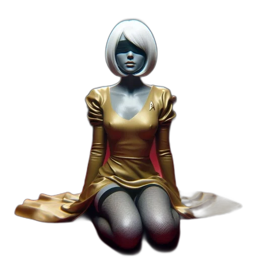 robot, dress, mask, jewelry transparent PNG cut-out