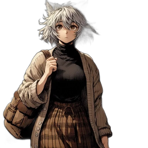 staff, dress, hat, jacket transparent PNG cut-out