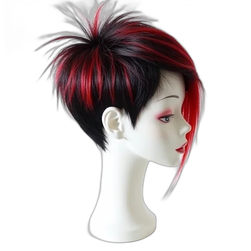 hair, hat, photorealistic, 3d render transparent PNG cut-out