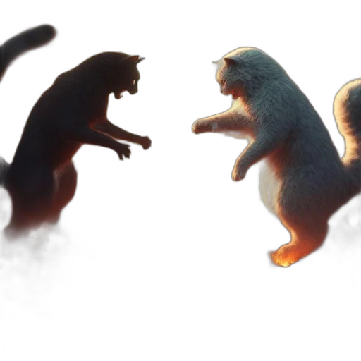creature, animal, concept art, 3d render transparent PNG cut-out