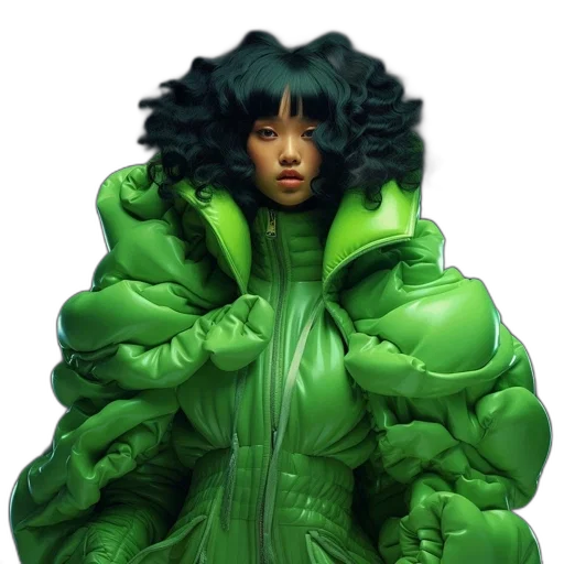 jacket, creature, dress, concept art transparent PNG cut-out