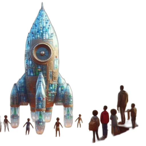building, concept art, 3d render, pixel art transparent PNG cut-out