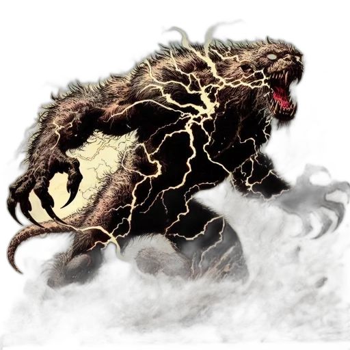 dragon, creature, animal, hair transparent PNG cut-out