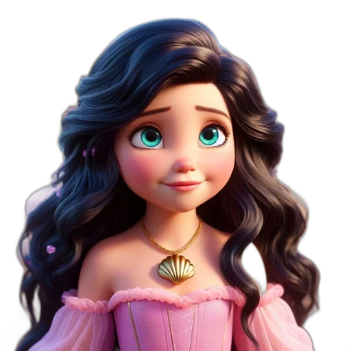 dress, jewelry, crown, hair transparent PNG cut-out