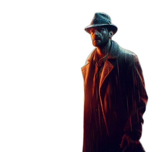 jacket, face, mask, staff transparent PNG cut-out