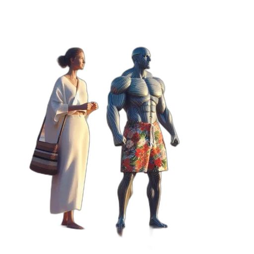 dress, robot, jacket, concept art transparent PNG cut-out