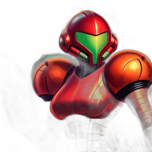 robot, concept art, 3d render, pixel art transparent PNG cut-out