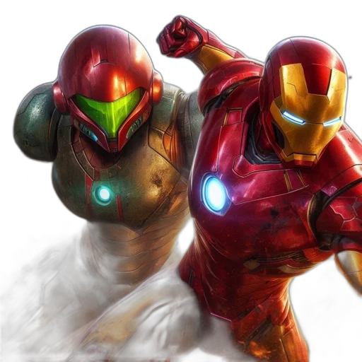 robot, concept art, 3d render, comic book art transparent PNG cut-out