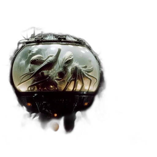 mask, creature, face, weapon transparent PNG cut-out