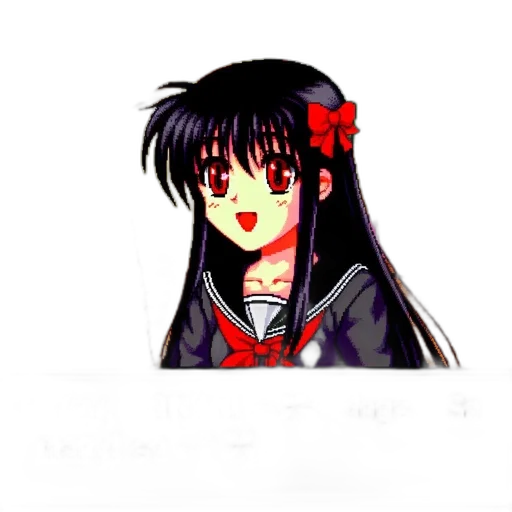 face, staff, flower, hair transparent PNG cut-out