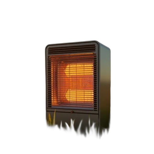 3d render, fire, energy, heater transparent PNG cut-out