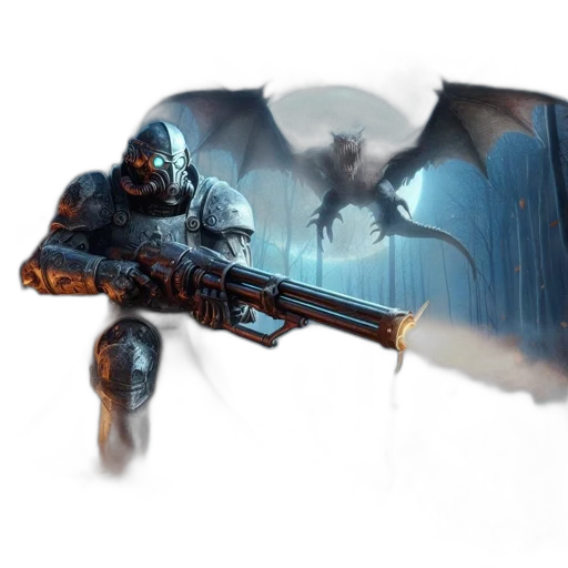 weapon, dragon, sword, creature transparent PNG cut-out