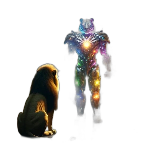 robot, animal, creature, staff transparent PNG cut-out