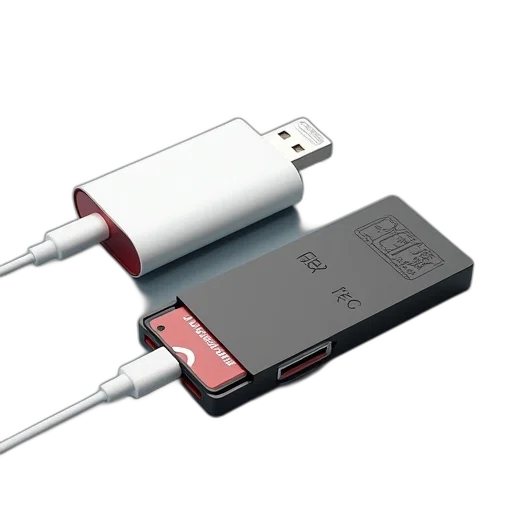 weapon, 3d render, usb, card transparent PNG cut-out
