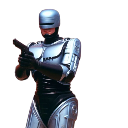 robot, weapon, concept art, 3d render transparent PNG cut-out