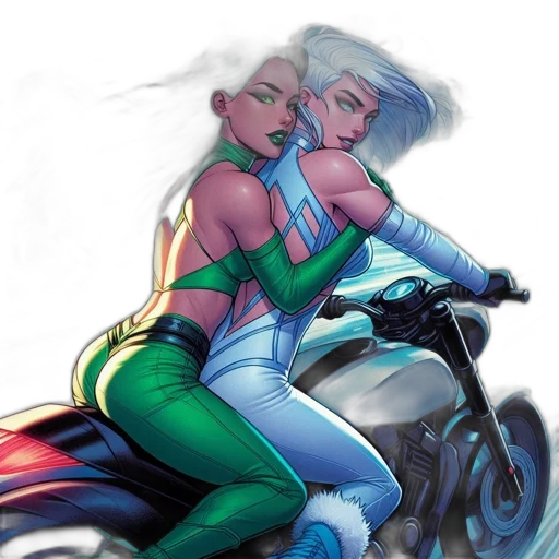 comic book art, concept art, fantasy art, cyberpunk transparent PNG cut-out