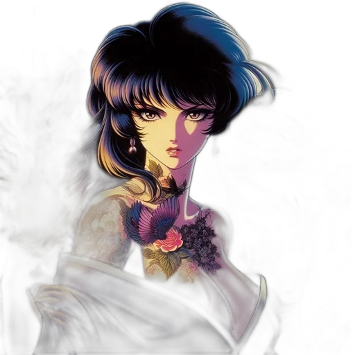 fantasy art, concept art, anime, watercolor transparent PNG cut-out