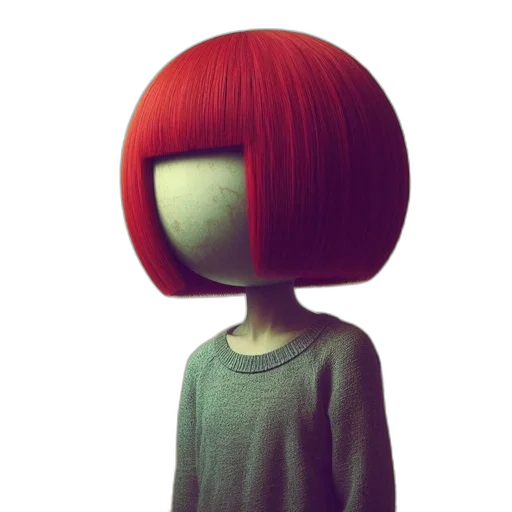 mask, robot, hat, hair transparent PNG cut-out