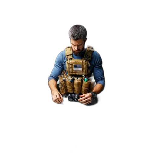 jacket, weapon, staff, pixel art transparent PNG cut-out
