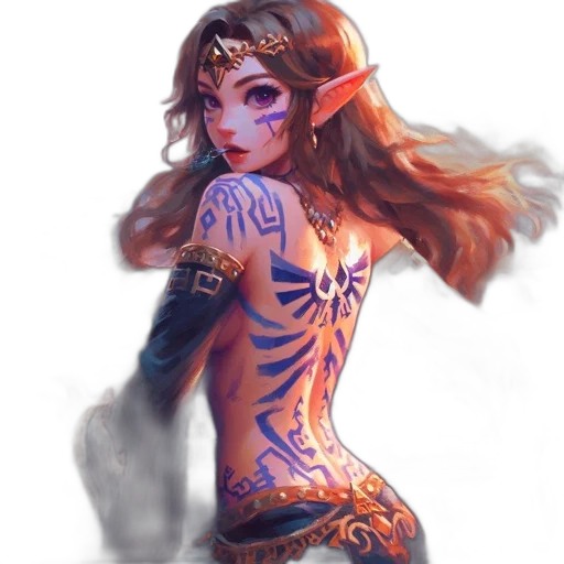 dress, fantasy art, concept art, pixel art transparent PNG cut-out