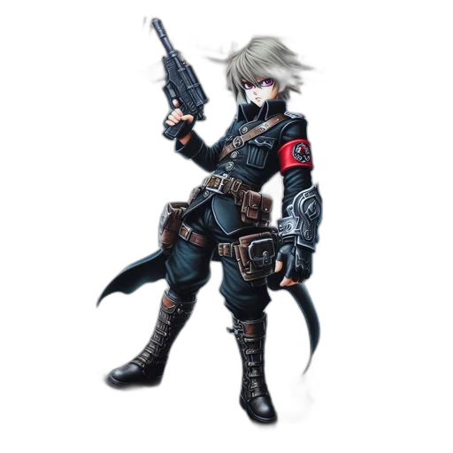 weapon, jacket, concept art, cyberpunk transparent PNG cut-out