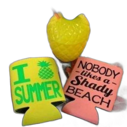 food, beach, neon, two transparent PNG cut-out