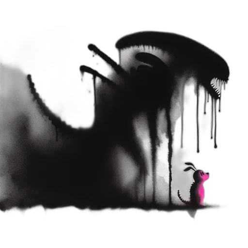 creature, robot, umbrella, dress transparent PNG cut-out