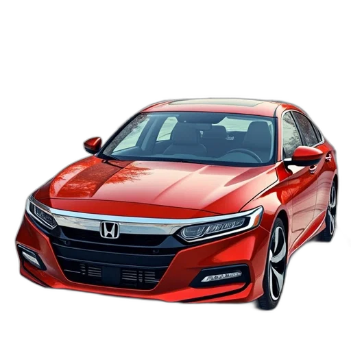 car, photorealistic, 3d render, honda transparent PNG cut-out