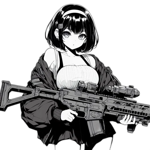 weapon, animal, jacket, robot transparent PNG cut-out