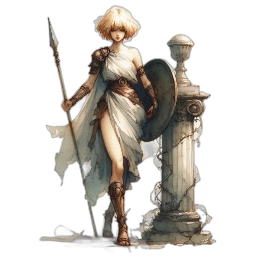 sword, staff, weapon, dress transparent PNG cut-out