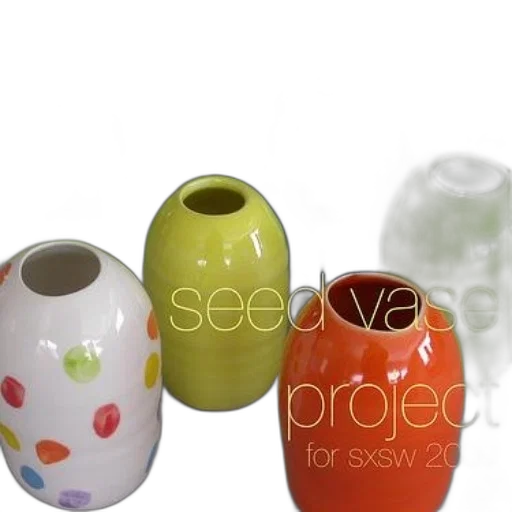 3d render, collection, colorful, vases transparent PNG cut-out