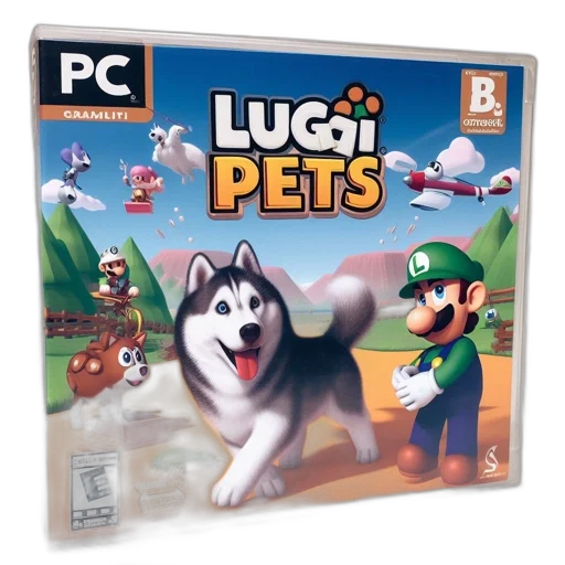 animal, concept art, 3d render, pixel art transparent PNG cut-out