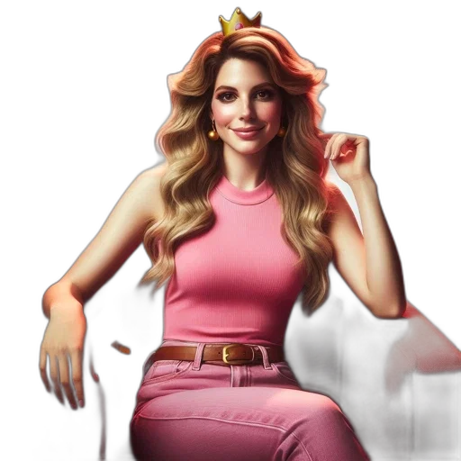 crown, staff, dress, concept art transparent PNG cut-out
