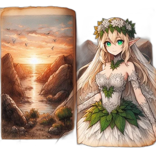 dress, dragon, fantasy art, concept art transparent PNG cut-out