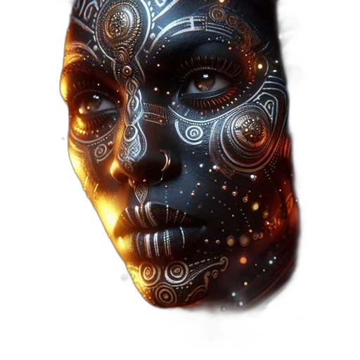 mask, face, robot, jewelry transparent PNG cut-out