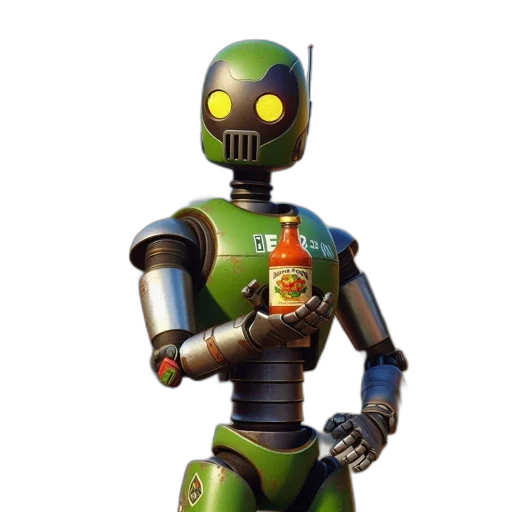 robot, weapon, staff, concept art transparent PNG cut-out