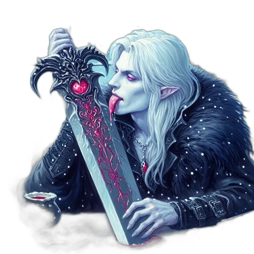 sword, staff, weapon, fantasy art transparent PNG cut-out