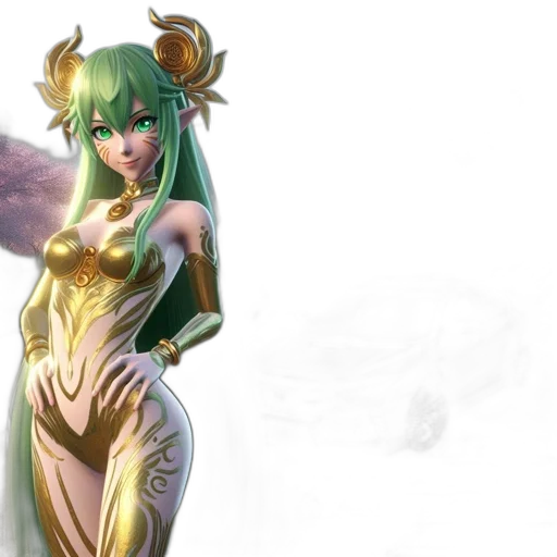 concept art, fantasy art, 3d render, anime transparent PNG cut-out