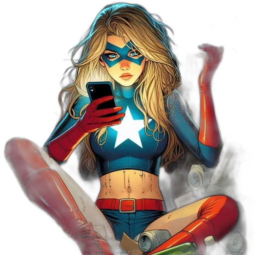 comic book art, concept art, cartoon, fantasy art transparent PNG cut-out
