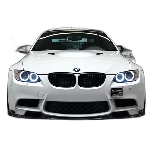car, photorealistic, 3d render, white transparent PNG cut-out
