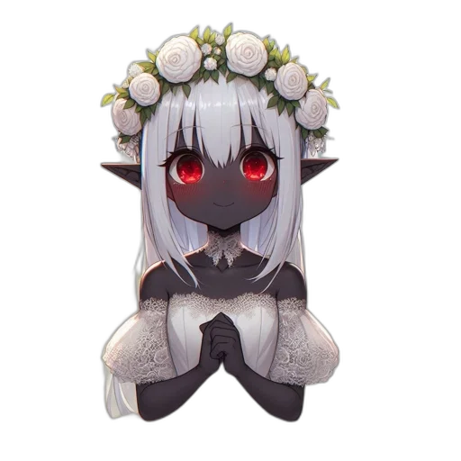 creature, mask, flower, staff transparent PNG cut-out